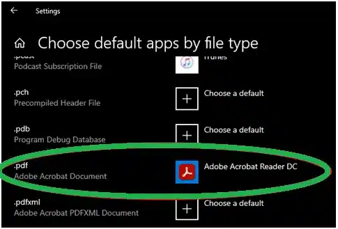Set Adobe Reader as your default PDF viewer - Image