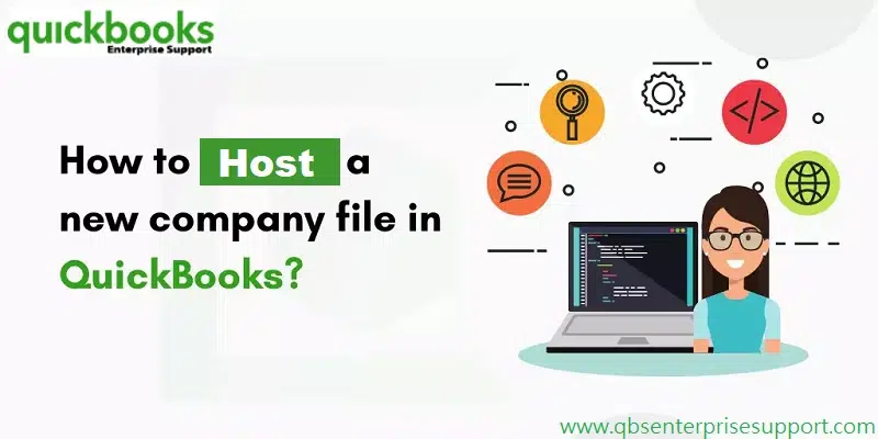 Learn how you can host a QuickBooks company file on a server - Featuring Image