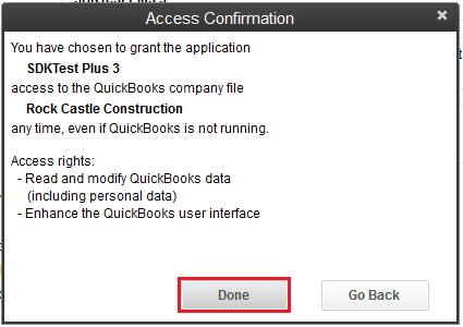 Access confirmations