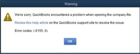 QuickBooks error code 6155 - Image
