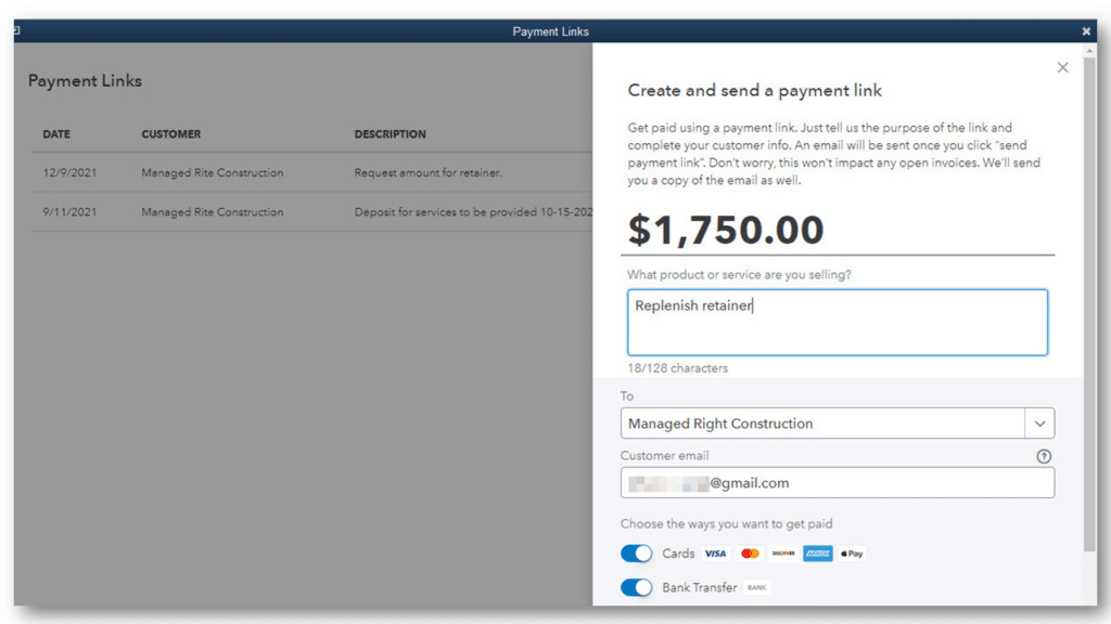 Improved Payment links tracking - Image