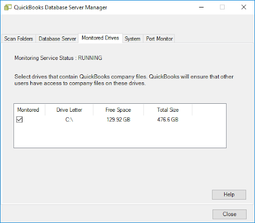 Monitored Drives - Image