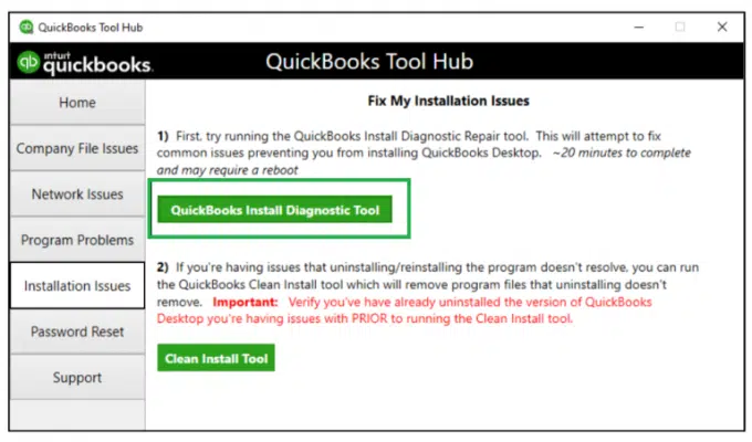 QuickBooks Install Diagnostic Tool