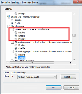 Access data sources across domains - Image