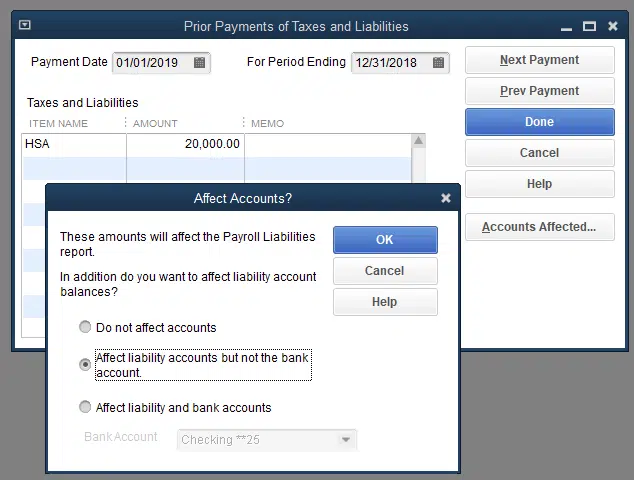 affect Accounts for Liabilities and Expenses - Image