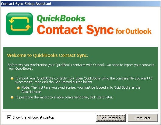 Install QuickBooks Contact Sync Tool - Image