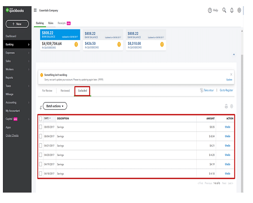 clear undeposited funds in QuickBooks