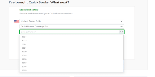 Download QuickBooks Desktop-Select latest QuickBooks release