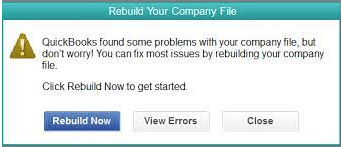 Rebuild your company file