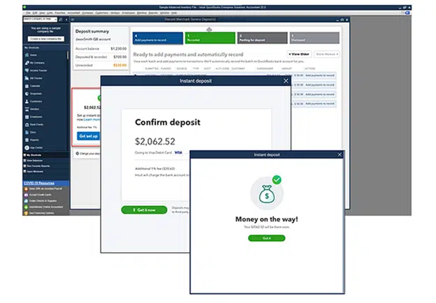 QuickBooks Desktop Instant Deposits - Image