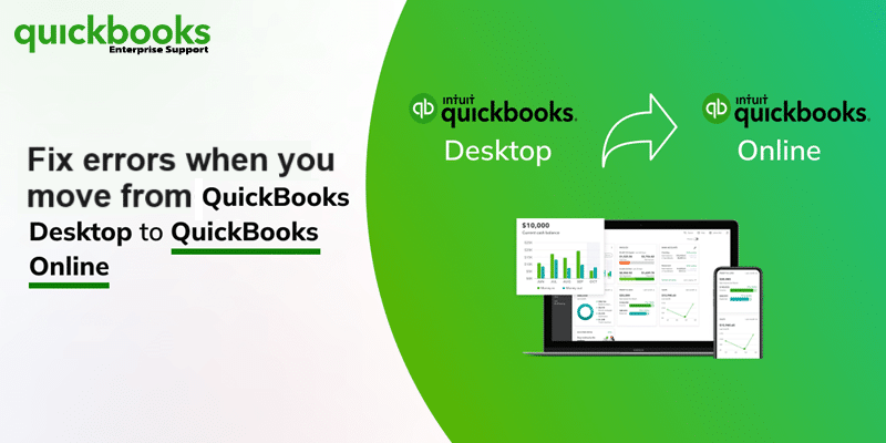 Learn how to fix errors when you move from QuickBooks Desktop to QuickBooks Online - Featured Image