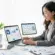 Business professional managing remote bookkeeping with cloud-based accounting dashboards and financial reports